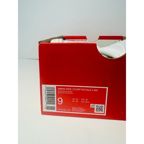 9 Women's Nike Court Royal 2 Next Nature 'Triple White' DH3159-100 - Picture 9 of 9